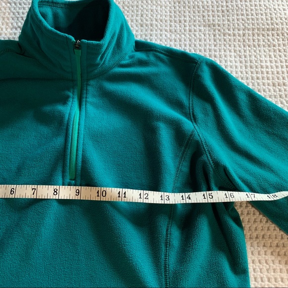 Eddie Bauer 1/4 Zip Long Sleeve Teal Fleece * Small - Picture 6 of 11